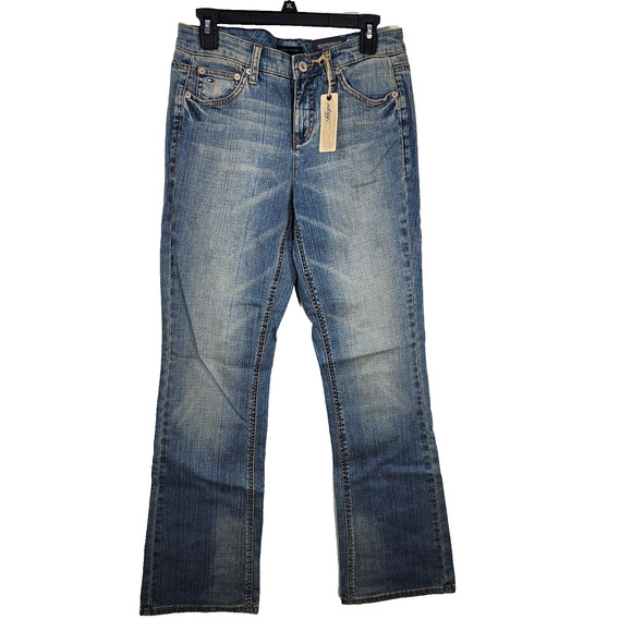 Tommy Hilfiger Womens Jeans Size 6 American Hope Classic Mid Rise Bootcut Blue - Picture 1 of 13
